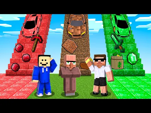 Video Thumbnail: IF YOU CHOOSE THE WRONG STAIR, YOU DIE in MINECRAFT!