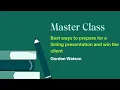 Best ways to prepare for a listing presentation and win the client