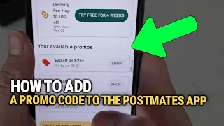 How To Add a Promo Code to the Postmates App Quick Guide