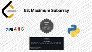 LeetCode 53 Maximum Subarray Problem DSA Hack Code Amazon Question