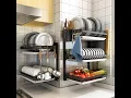 Download Lagu Rak piring serbaguna gantung rak bumbu dapur minimalis stainless steel✔👍