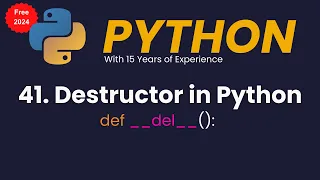 Destructor in Python -