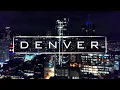 Denver Colorado By Night 4K Drone Footage