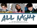 BTS (RM, Suga), Juice WRLD - All Night (Color Coded Lyrics Han/Rom/Eng)
