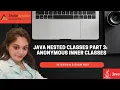 Understanding Anonymous Inner Classes in Java A Comprehensive Guide