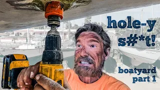 BOAT WORK – Don’t Try This At Home! 😱 Sailing Vessel Delos Ep. 406