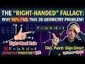 The Right-Handed Fallacy Why 90 Fail This 3D Geometry Problem