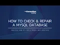 How to Check and Repair a MySQL Database in cPanel