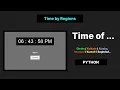 Make a Clock App region based - Python Tkinter