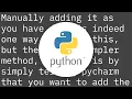 Unresolved reference issue in PyCharm