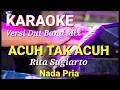 Download Lagu ACUH TAK ACUH - Rita Sugiarto | Karaoke dut band mix nada pria | Lirik