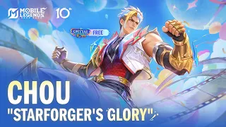 10th Anniversary New Skin | Chou "Starforger's Glory" | Mobile Legends: Bang Bang 