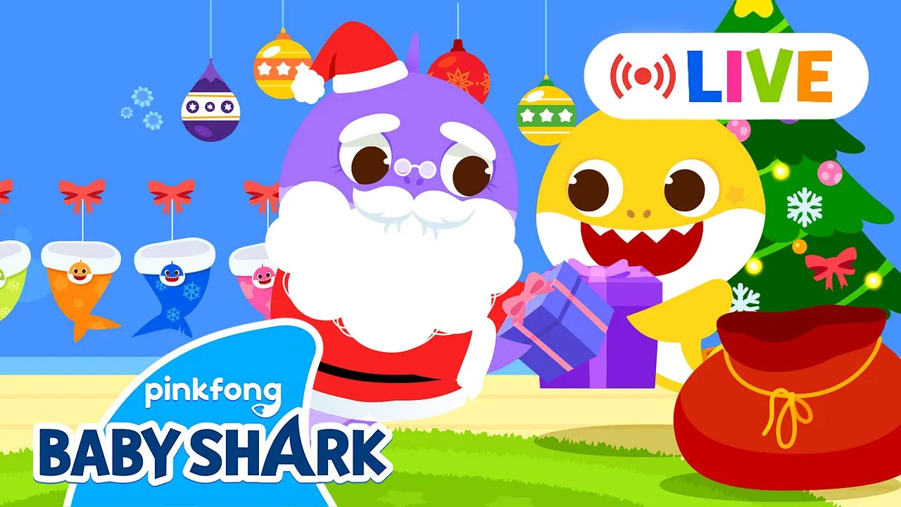 [????LIVE] Have You Been a Good Shark This Year? | Holiday Songs & Stories | Baby Shark Official