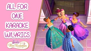 barbie and the three musketeers all for one karaoke instrumental lyrics