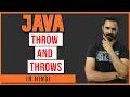 Java tutorial in Hindi for beginners Java throw and throws different in Throw and Throws