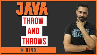 Java tutorial in Hindi for beginners Java throw and throws different in Throw and Throws