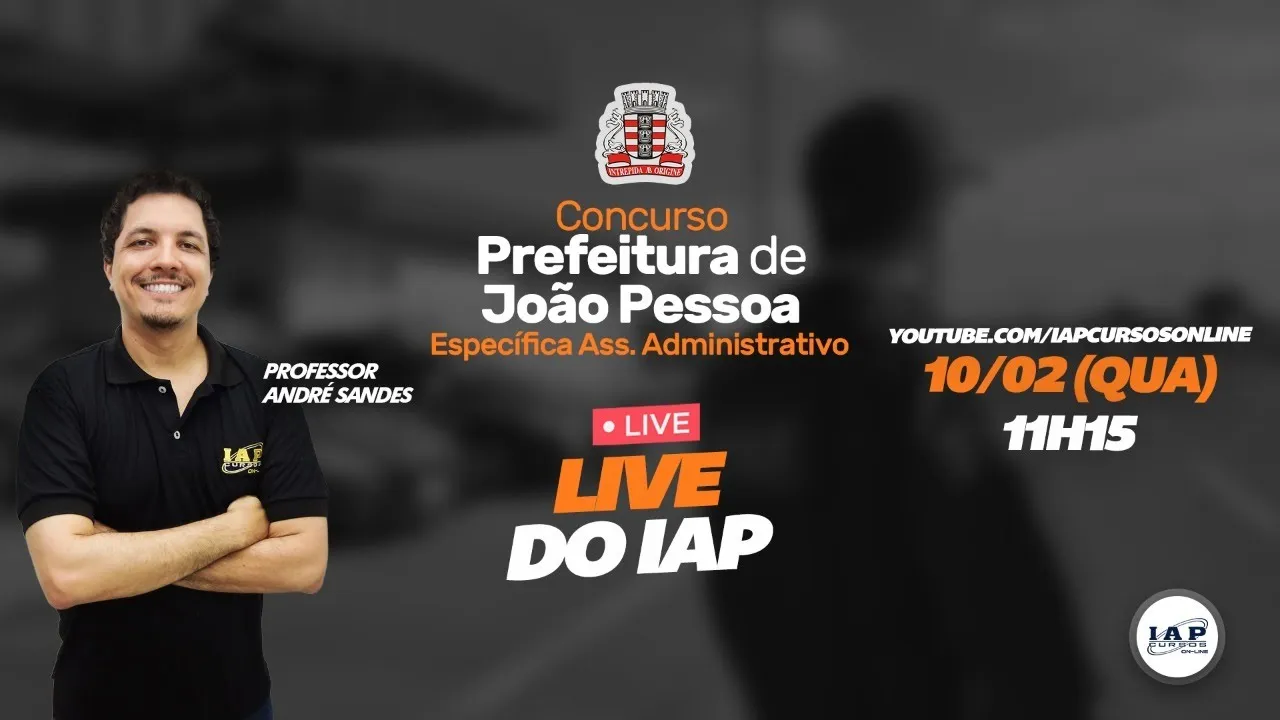 LIVE: CONCURSO DE JP - ESPECÍFICA ASS. ADMINISTRATIVO.