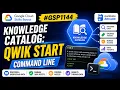 Knowledge Catalog Qwik Start - Command Line