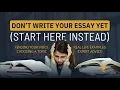 Before You Write College Essay Advice You ACTUALLY Need