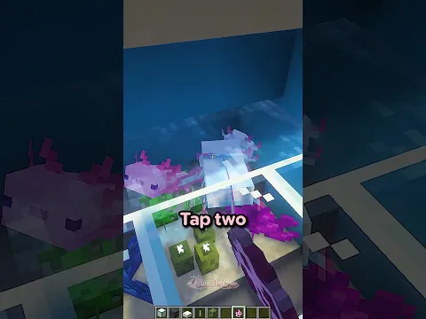 AMAZING AQUARIUM FOR YOUR AXOLOTL! #minecraft