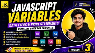 JavaScript Series Variables Data Types Print Statements in JavaScript
