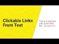Clickable Links From Text - Spannable String
