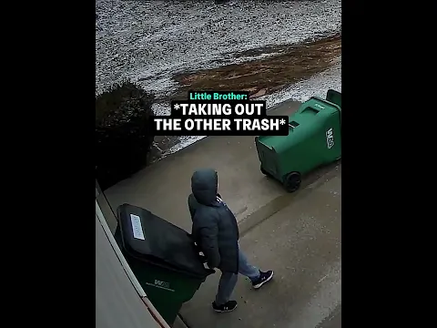 When Taking Out the Trash Goes Unexpectedly Wrong! 😂🗑️ #usa