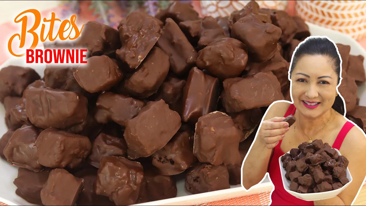ESSA RECEITA RENDE MUITO - IMPOSSÍVEL PARAR DE COMER - FAÇA E VENDA - BITES DE BROWNIE -DIKA DA NAKA