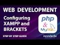 PHP SQL - Configuring Brackets and XAMPP to run PHP