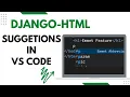 How to get HTML suggestions in django-template in vscode Use Emmet in Django-Template