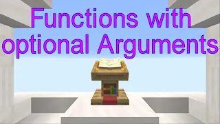 Redstone Commands Episode 93 - Functions with optional Arguments Java Edition 26 1 2