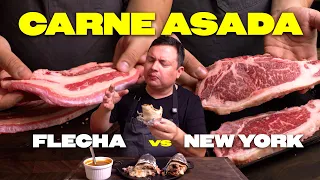 Burrito de CARNE ASADA de $60 vs burrito de $350 | No me esperaba este resultado