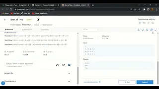 Best of Two Problems CodeChef Solution