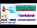 What is Common Noun and Proper Noun Common Noun Proper Noun Worksheet for class Smiling Santa