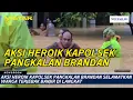 Aksi Heroik Kapolsek Pangkalan Brandan Selamatkan Warga Terjebak Banjir di Langkat