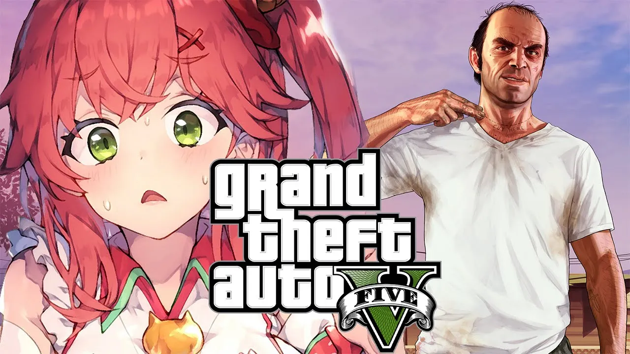 #2【GTAV】I'm backGTA!! クレイジーな悪の道だにぇ！【ホロライブ/さくらみこ】