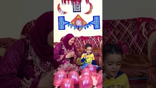 حمزه فرقع بلالين ماما و رد فعل ماما Shorts 