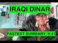 FASTEST Iraqi Dinar Intel Summary Ever 9 41 Don t Miss This