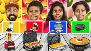 تحدي طبخ الاكل بالاجهزة الكهربائية لاتفوتكم وصفاتنا الخنفشارية 