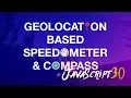 JavaScript Geolocation based Speedometer and Compass -