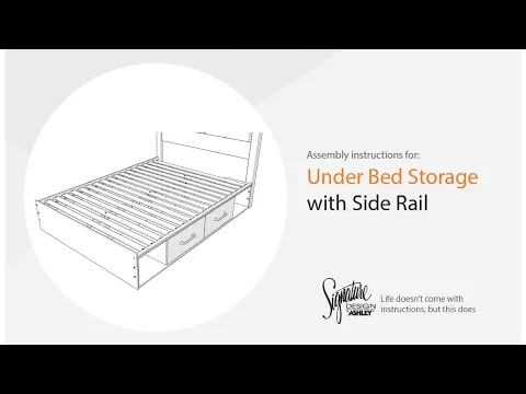 Cambeck - Whitewash - Q/K Side Storage w/Rail