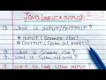 Input Output in Java hindi Learn Coding