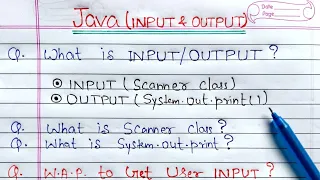 Input Output in Java hindi Learn Coding