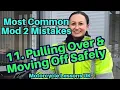 Most Common Mod 2 Mistakes 11 Pulling Over Moving Off Safely