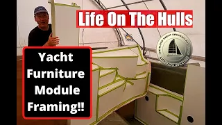 Ep115 Internal Cabin Fitout Framing  – Life On The Hulls – Building a Fibreglass Catamaran