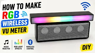 RGB LED Audio Visualizer Reacts to Every Beat | DIY Wireless VU Meter Build