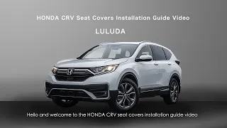 HONDA CRV 2019 2020 2021 2022 2023 seat covers installation guide