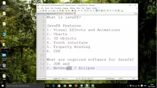 JavaFX 8 Tutorial 1 - Introduction