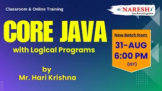 Core Java Training by Mr Hari Krishna