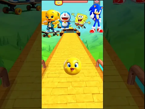 Cocomelon Goes CRAZY with Sonic, Doremon Going Ball Competition 🏆#shorts#goingballs#youtubeshorts